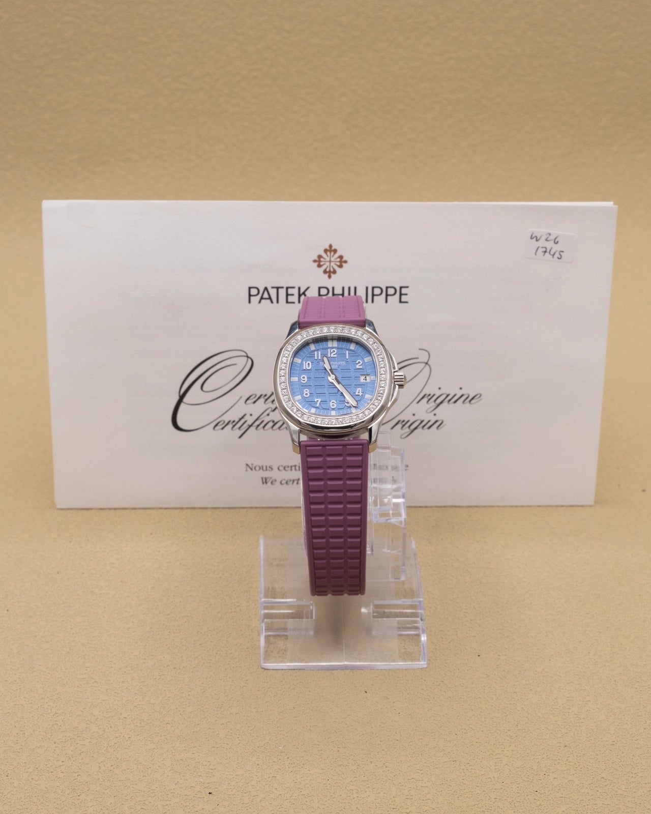 Patek Philippe Aquanaut Blue Dial on Purple Rubber 5067A-022 Papers 2014