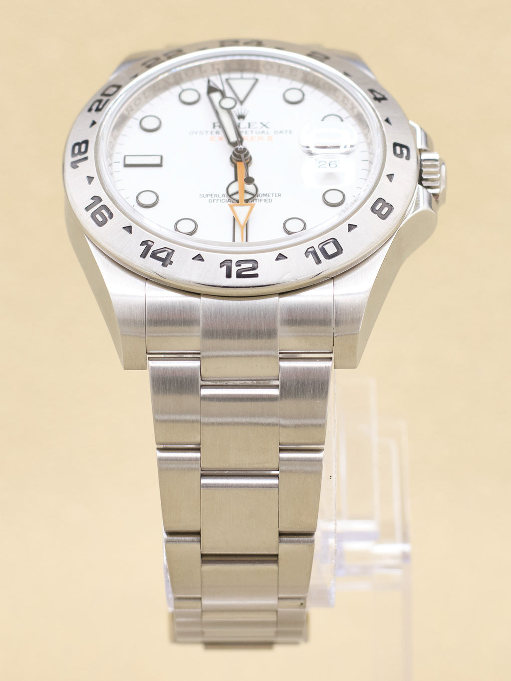 Rolex Explorer II White Dial on Oyster 216570 Complete 2013