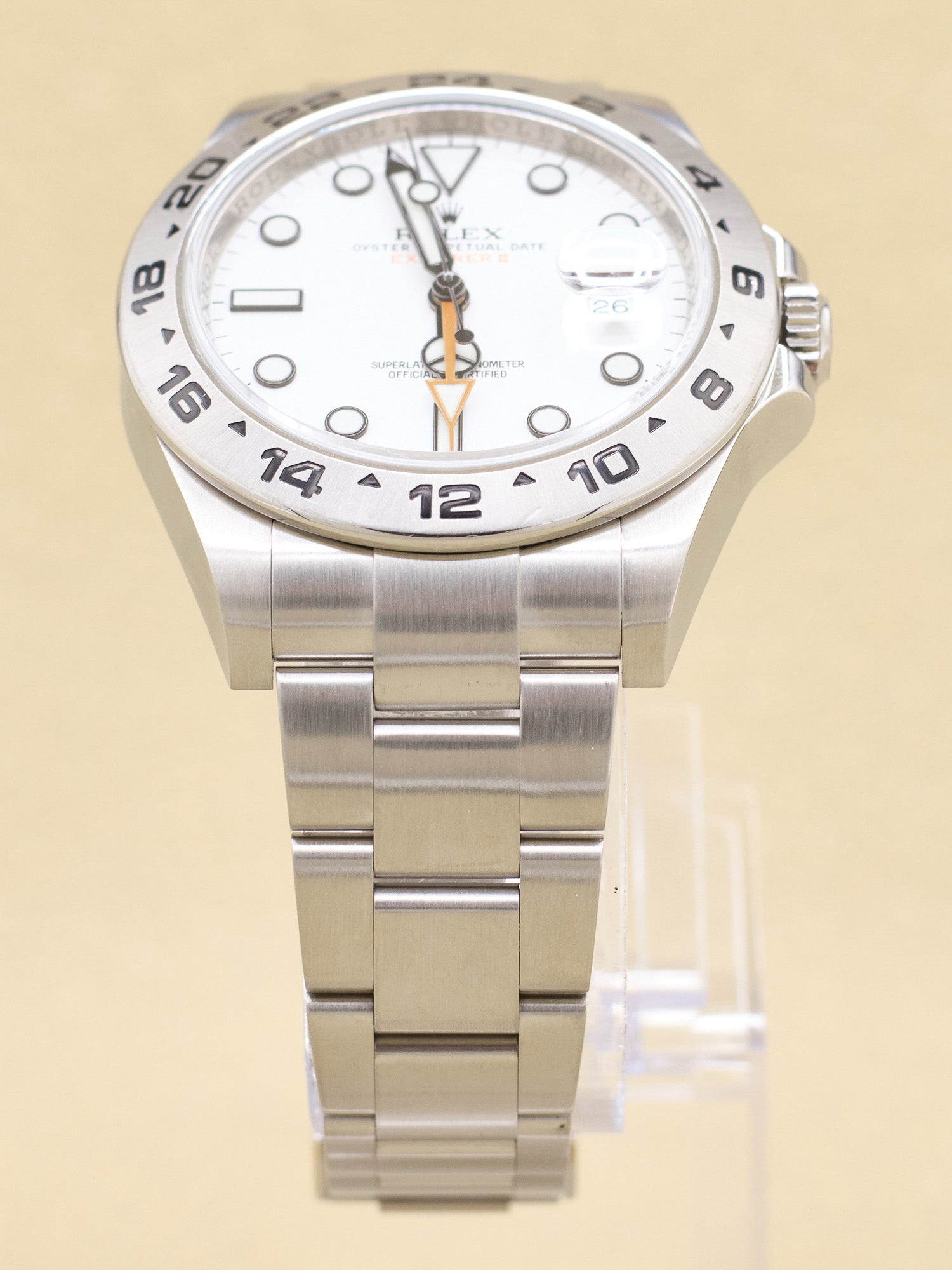 Rolex Explorer II White Dial on Oyster 216570 Complete 2013