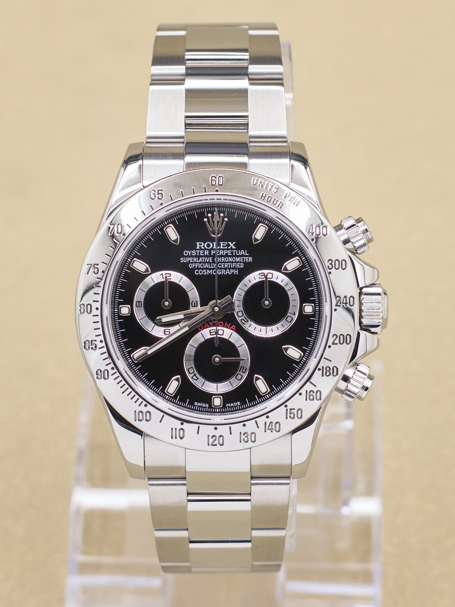 Rolex Daytona Black Dial on Oyster 116520 Complete 2013