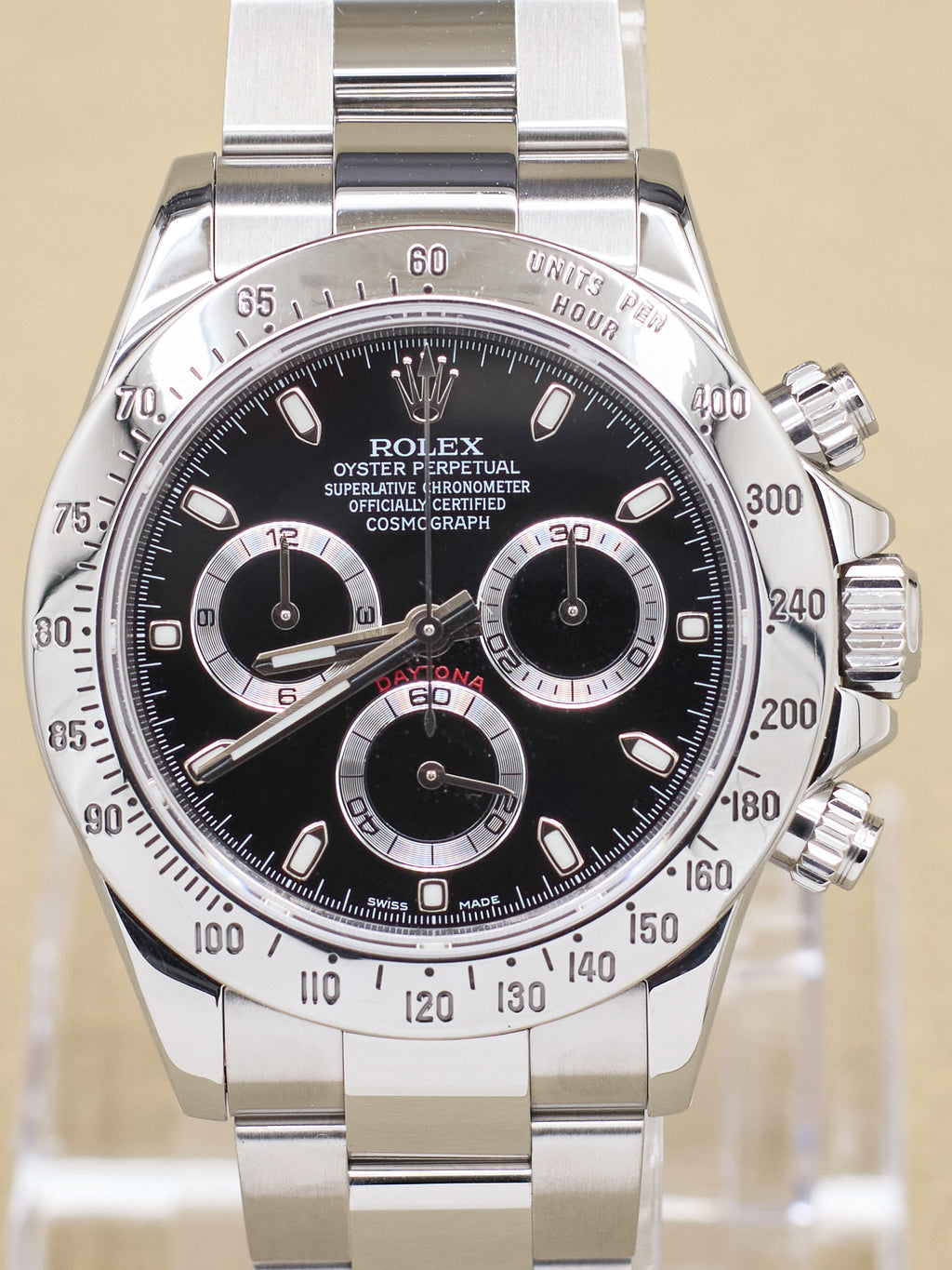 Rolex Daytona Black Dial on Oyster 116520 Complete 2013