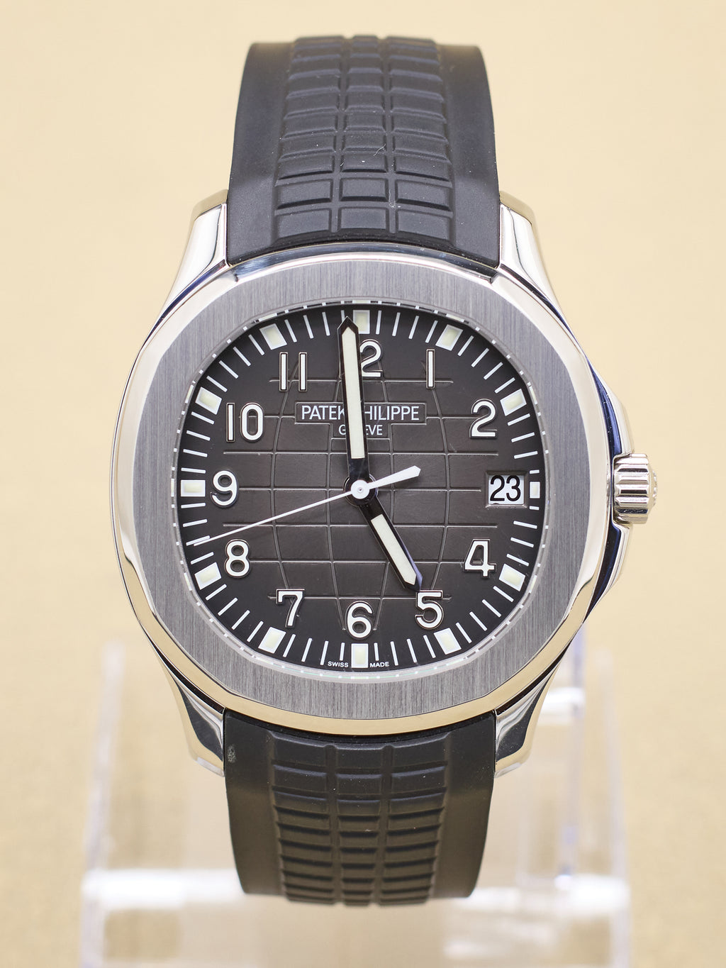 Patek Philippe Aquanaut Black Dial on Strap 5167A-001 Complete 2013