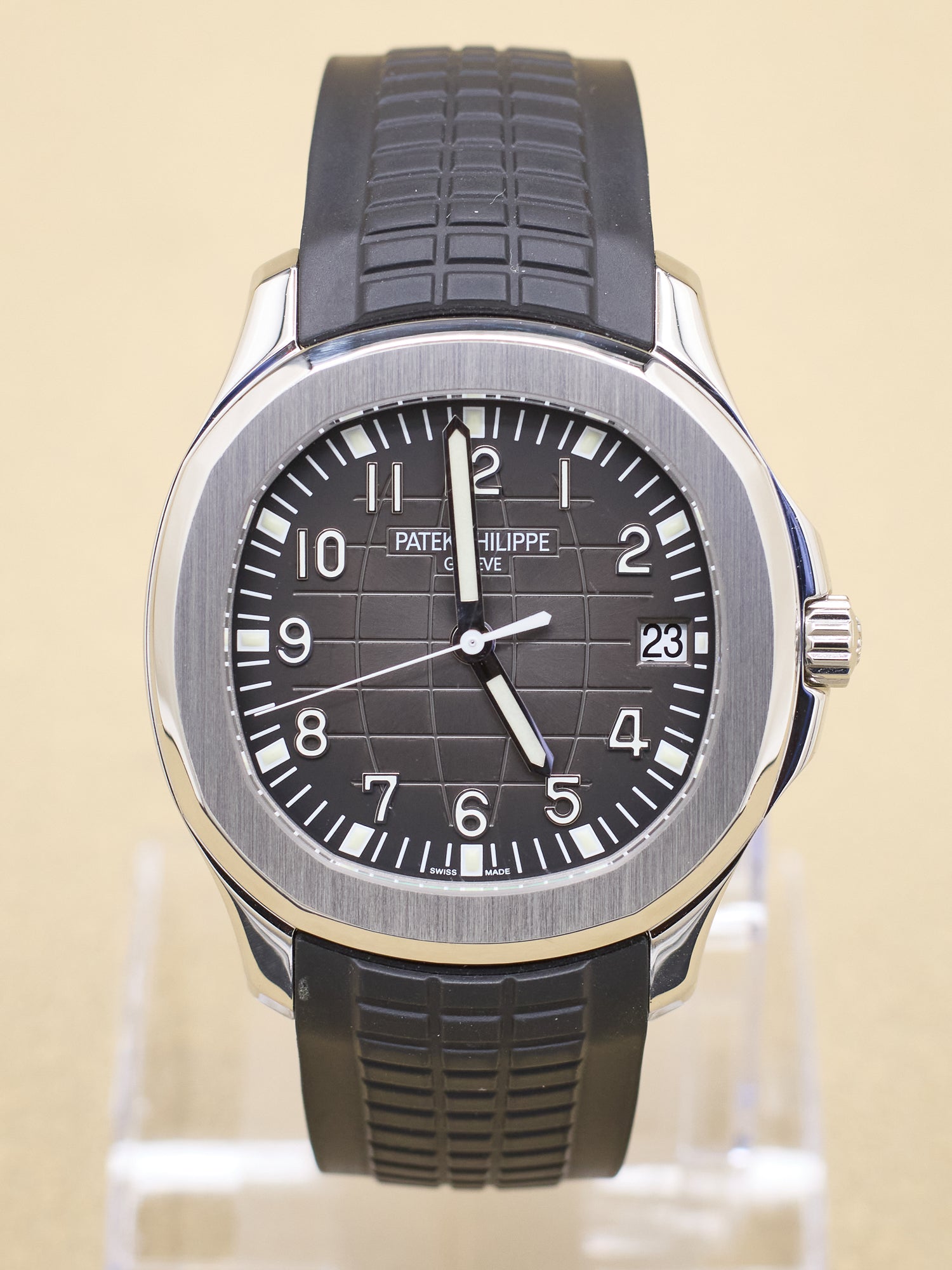 Patek Philippe Aquanaut Black Dial on Strap 5167A-001 Complete 2013