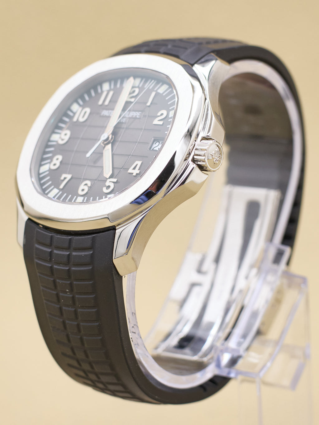 Patek Philippe Aquanaut Black Dial on Strap 5167A-001 Complete 2013