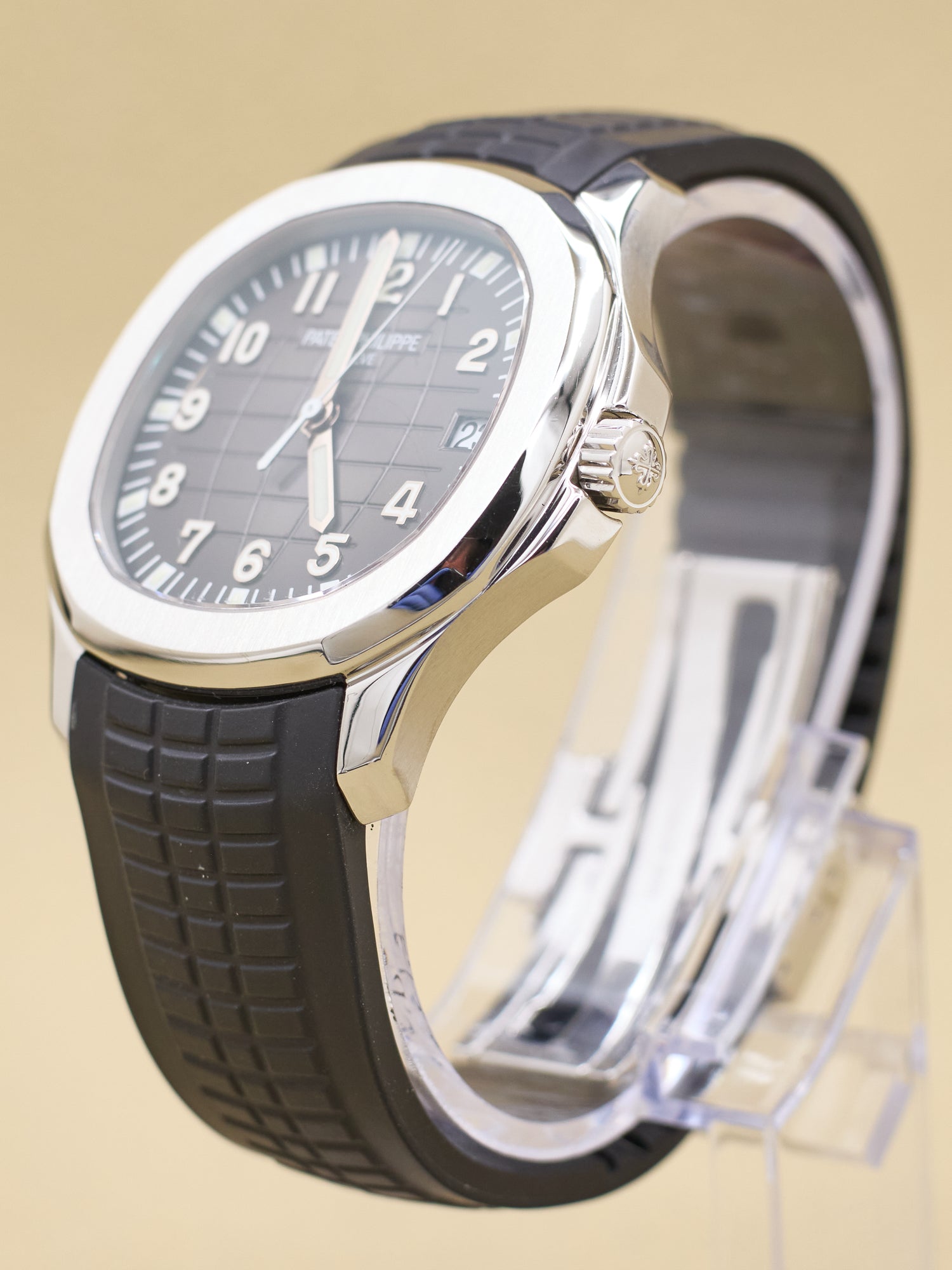 Patek Philippe Aquanaut Black Dial on Strap 5167A-001 Complete 2013