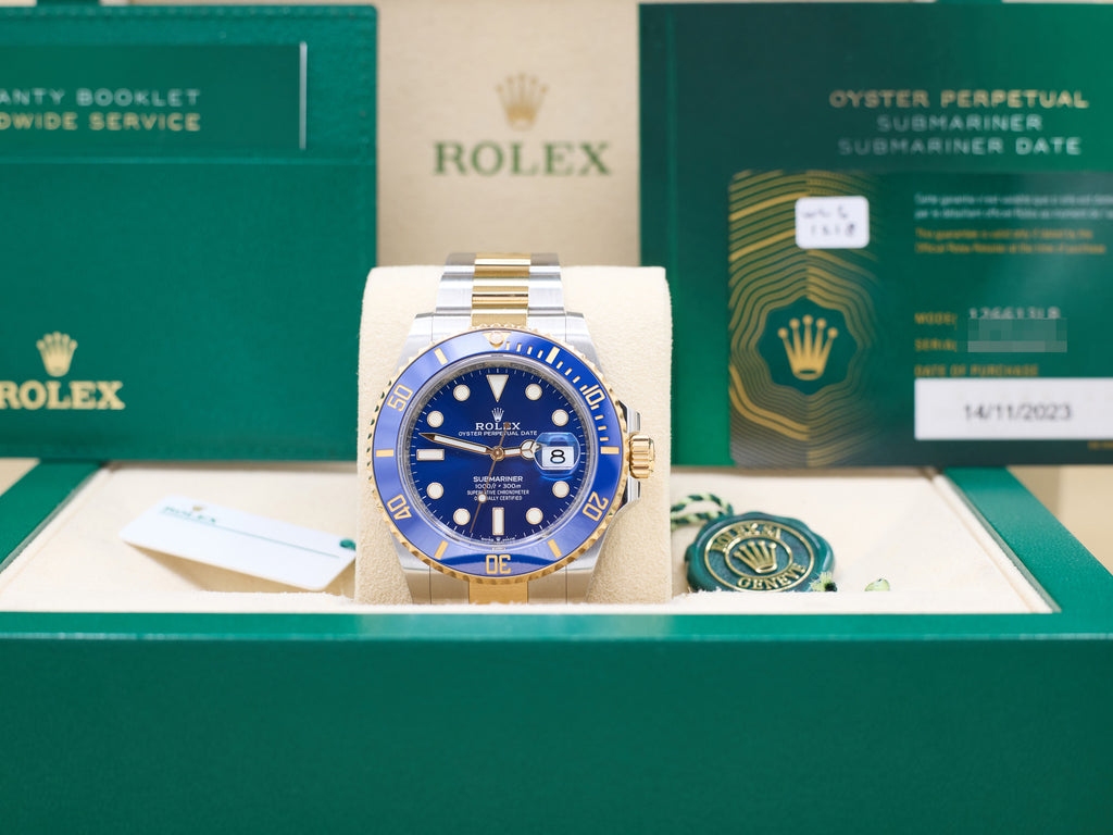 Rolex Submariner Blue Dial on Oyster 126613LB Complete 2023