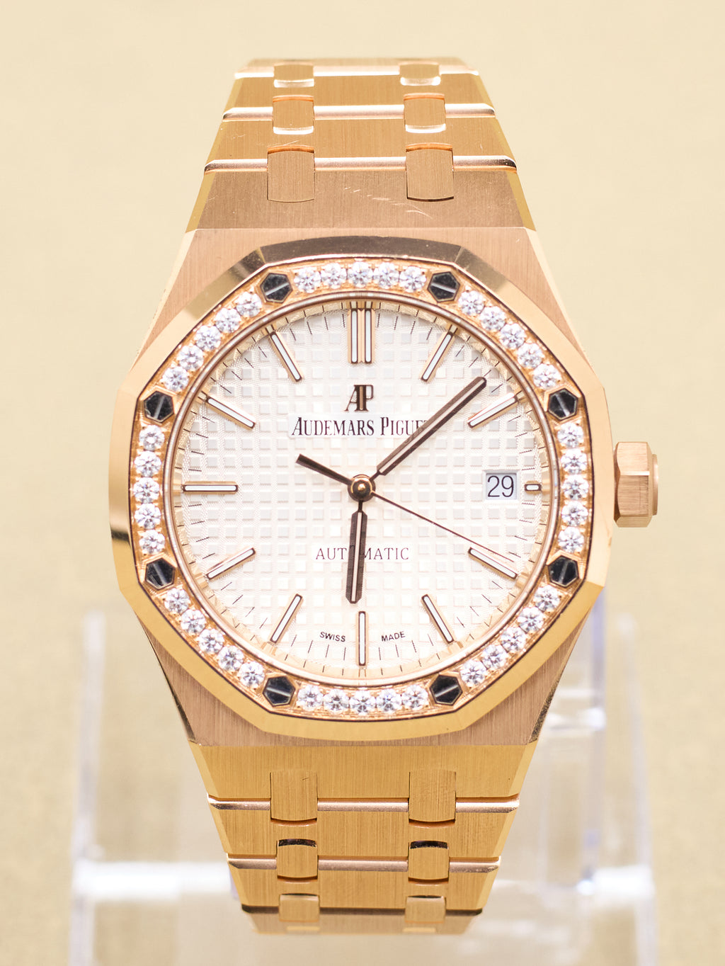 Audemars Piguet Royal Oak Selfwinding White Dial on Bracelet 15451OR.ZZ.1256OR.01 Complete 2021