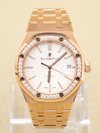 Audemars Piguet Royal Oak Selfwinding White Dial on Bracelet 15451OR.ZZ.1256OR.01 Complete 2021