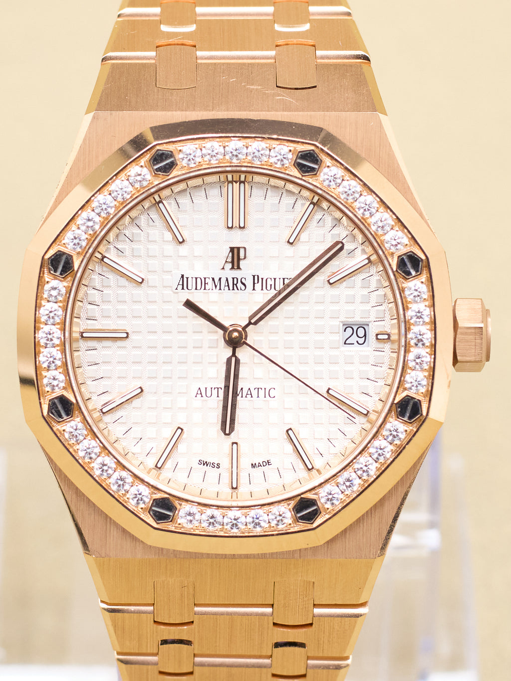 Audemars Piguet Royal Oak Selfwinding White Dial on Bracelet 15451OR.ZZ.1256OR.01 Complete 2021