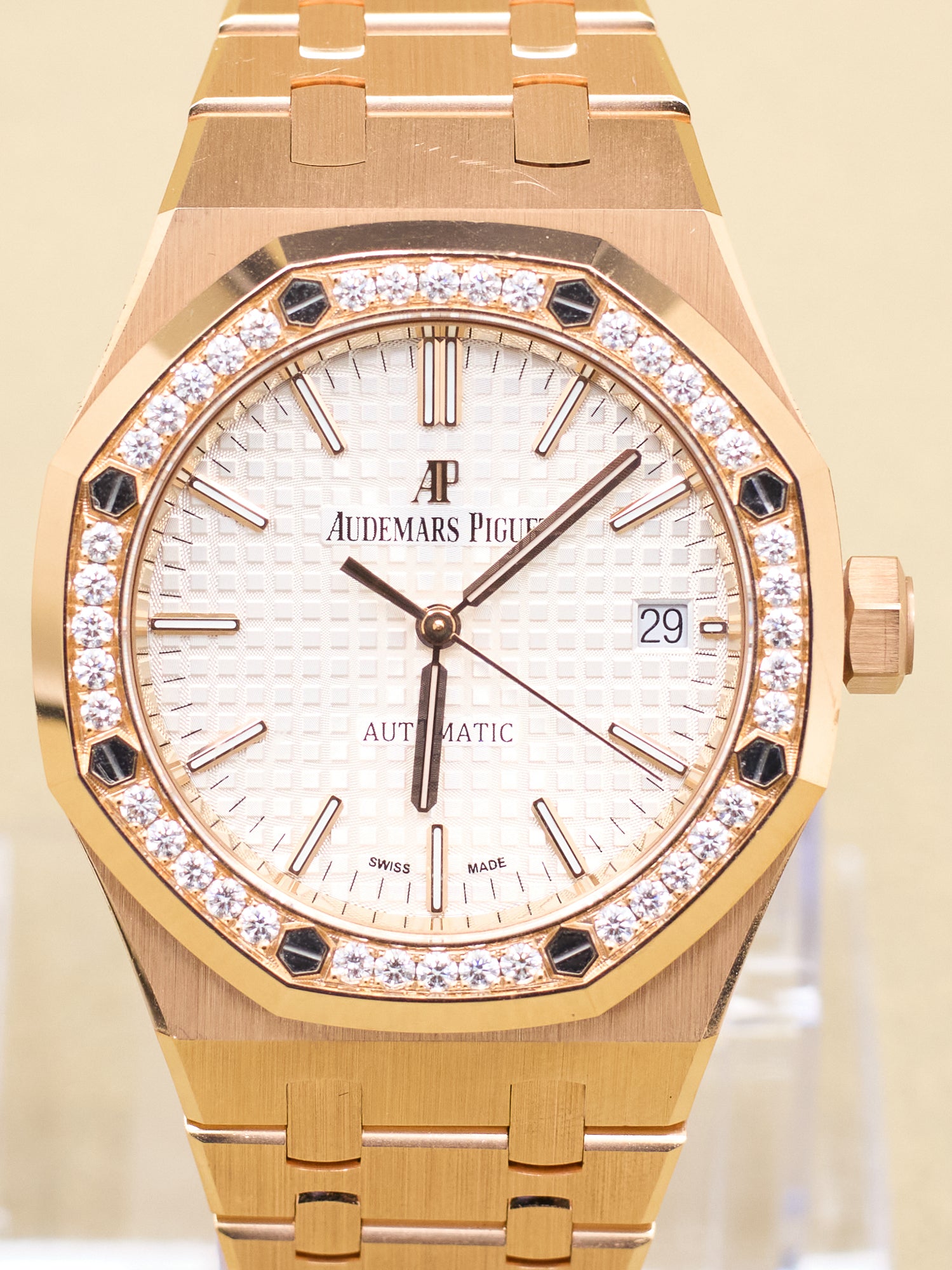 Audemars Piguet Royal Oak Selfwinding White Dial on Bracelet 15451OR.ZZ.1256OR.01 Complete 2021