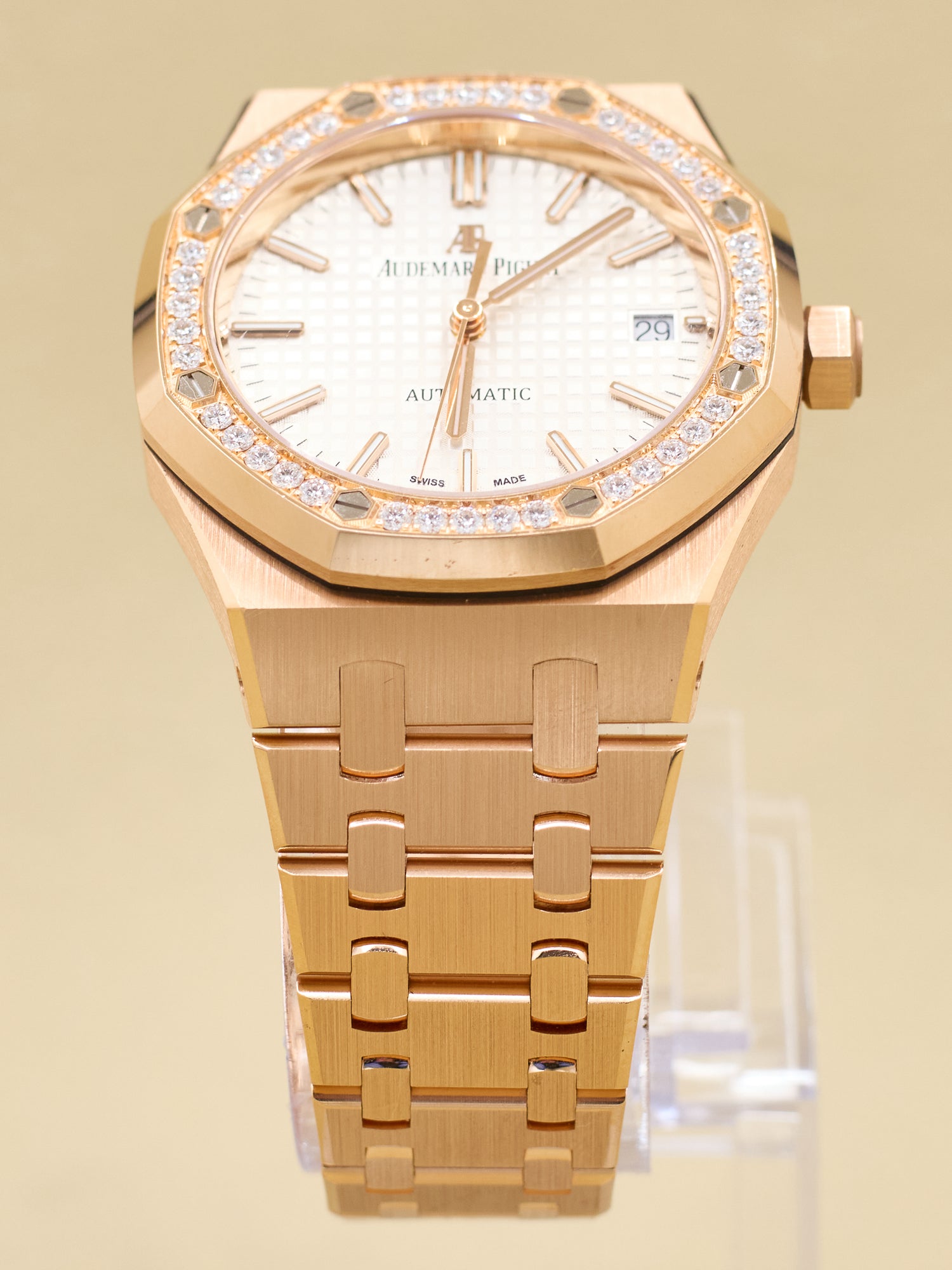 Audemars Piguet Royal Oak Selfwinding White Dial on Bracelet 15451OR.ZZ.1256OR.01 Complete 2021