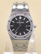 Audemars Piguet Royal Oak Quartz Ladies Black Dial on Bracelet 67650ST.OO.1261ST.01 Complete