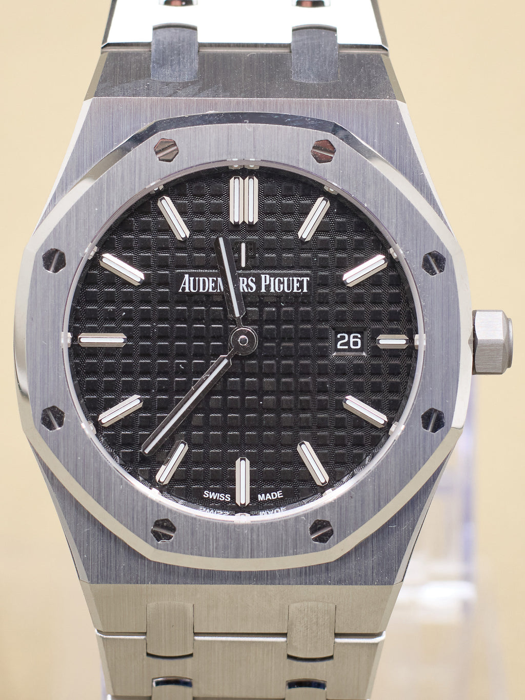 Audemars Piguet Royal Oak Quartz Ladies Black Dial on Bracelet 67650ST.OO.1261ST.01 Complete