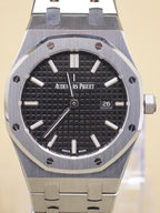 Audemars Piguet Royal Oak Quartz Ladies Black Dial on Bracelet 67650ST.OO.1261ST.01 Complete