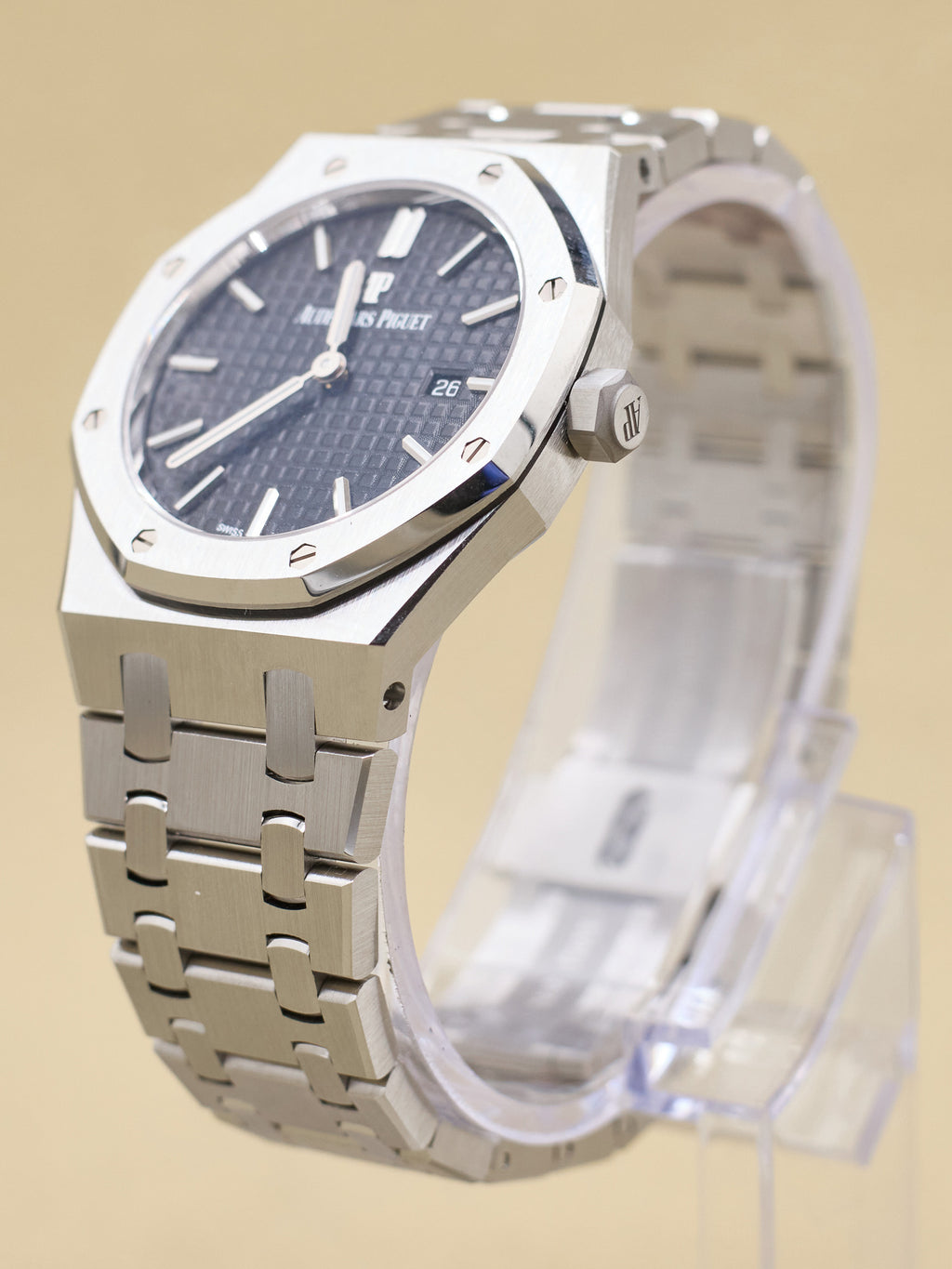 Audemars Piguet Royal Oak Quartz Ladies Black Dial on Bracelet 67650ST.OO.1261ST.01 Complete