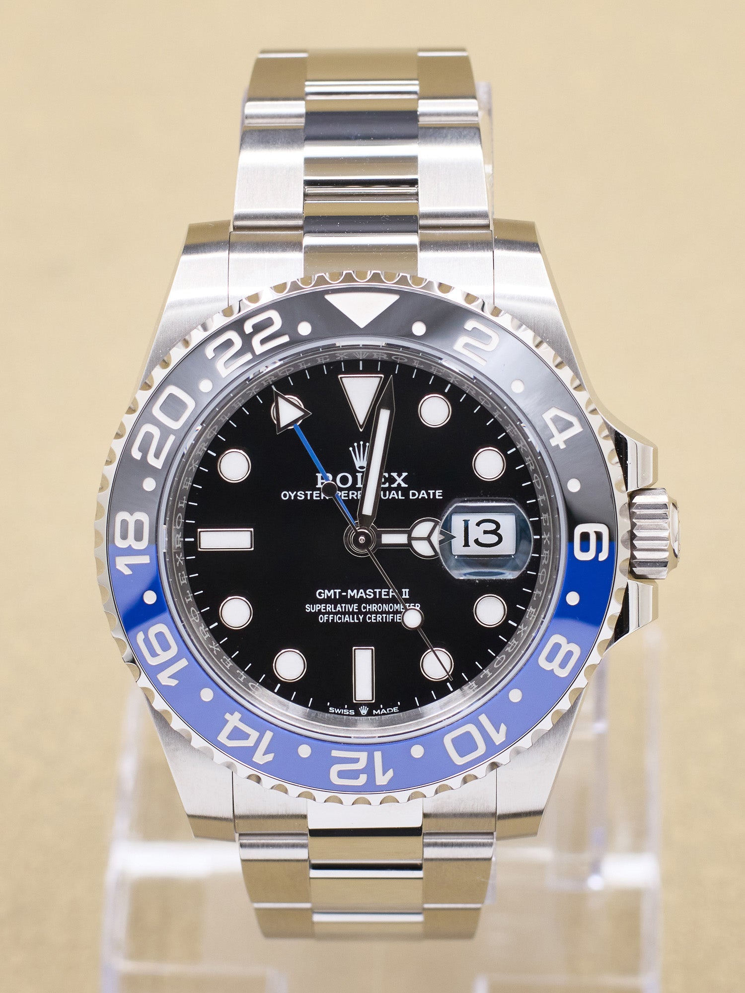Rolex GMT-Master II Batman Black Dial on Oyster 126710BLNR Complete 2026