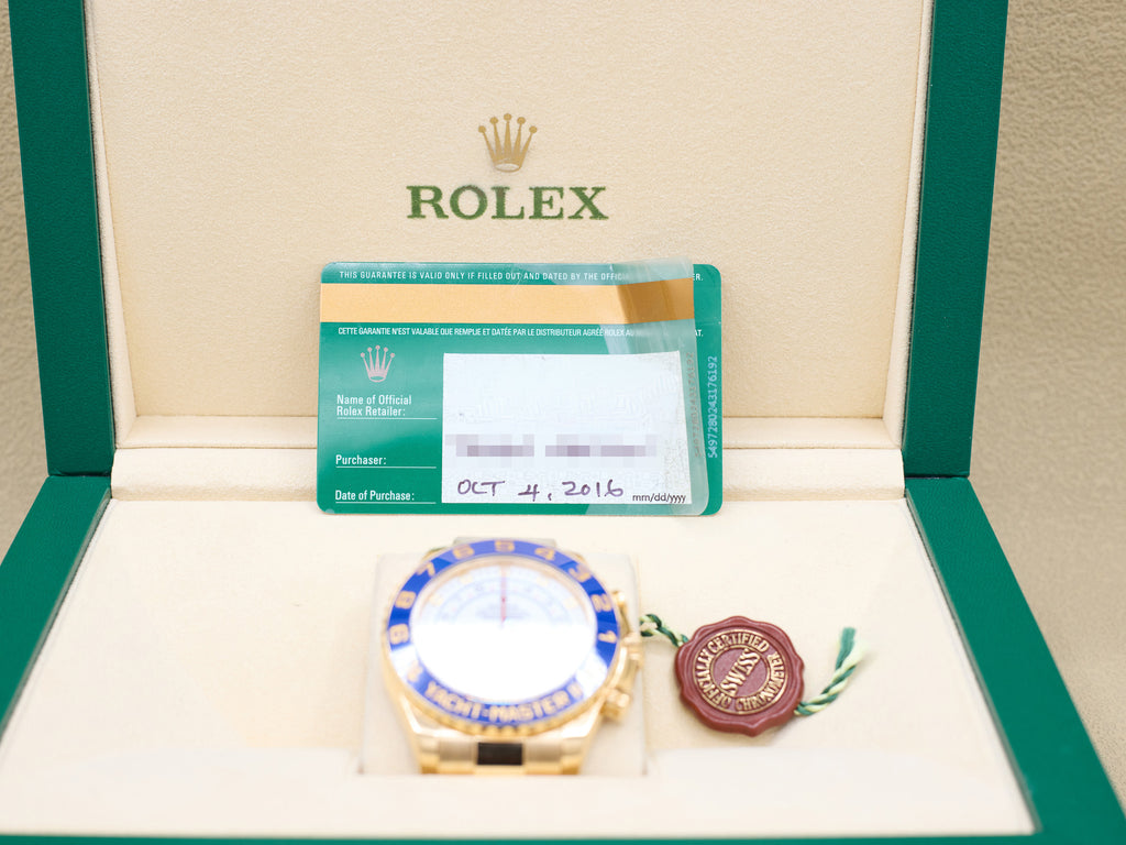 Rolex Yacht-Master II White Dial on Oyster 116688 Complete 2016