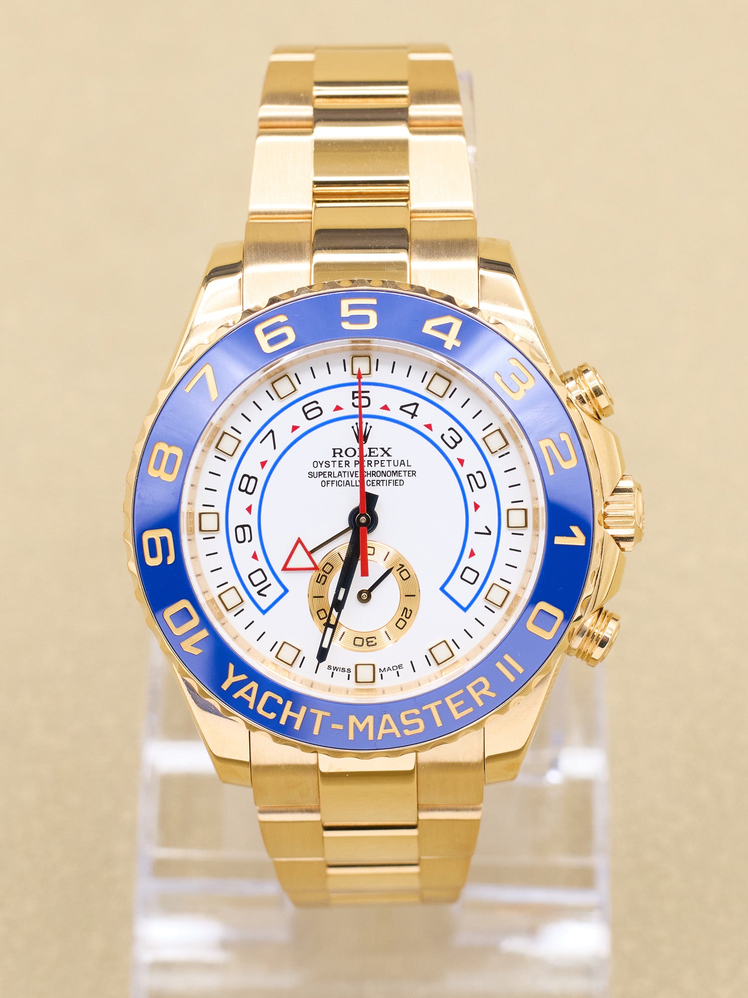 Rolex Yacht-Master II White Dial on Oyster 116688 Complete 2016