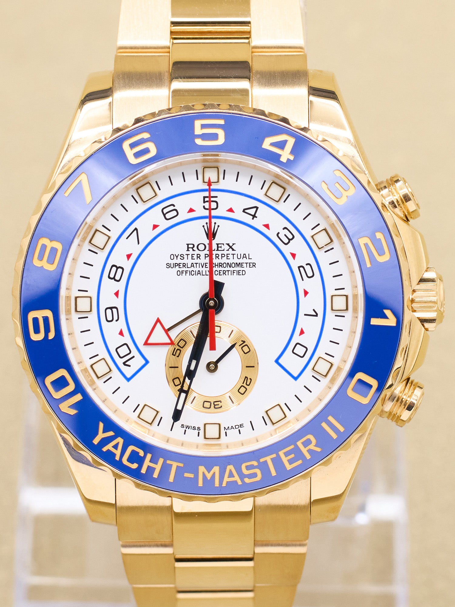 Rolex Yacht-Master II White Dial on Oyster 116688 Complete 2016