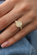 Yellow Gold PINKY RING Fashion Ring 0.55 cts.