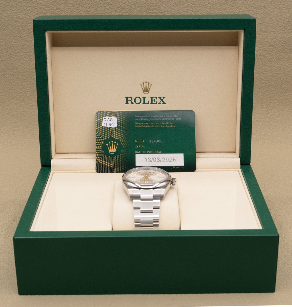 Rolex Oyster Perpetual 41 Silver Dial on Oyster 134300 Complete 2026