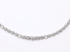 Platinum Graduated Round Diamond Tennis Necklace 14.1ct N-620PLT