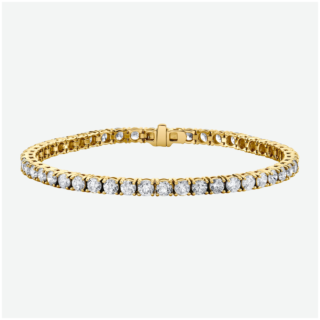 4-Prong Tennis Bracelet in 18K Yellow Gold, 7ct B-7ct 4pr 18YG