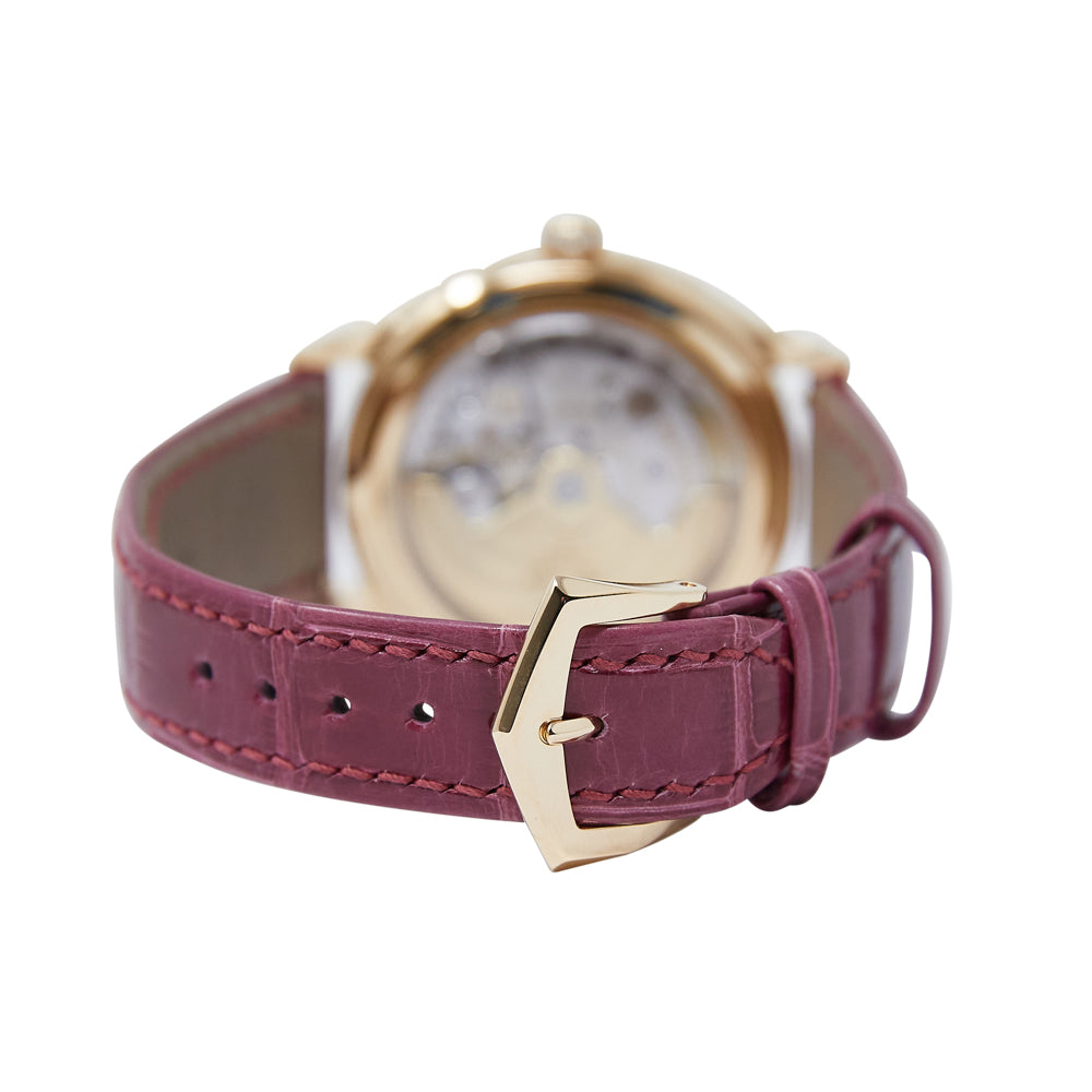 Patek Philippe Complications Annual Calendar Silvery Sunburst Dial on Leather Strap 4947R-001 Complete 2024