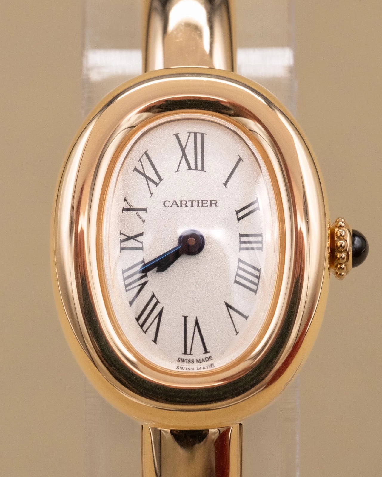 Cartier Baignoire Mini Silver Dial on Bracelet WGBA0045 Complete Open Date