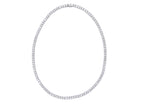 Kourosh 14K White Gold Round Lab Grown Diamond Tennis Necklace 18.9ct N-2013LGD