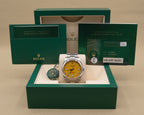 Rolex Oyster Perpetual 41 Yellow Index Dial on Oyster 124300 Complete 2021