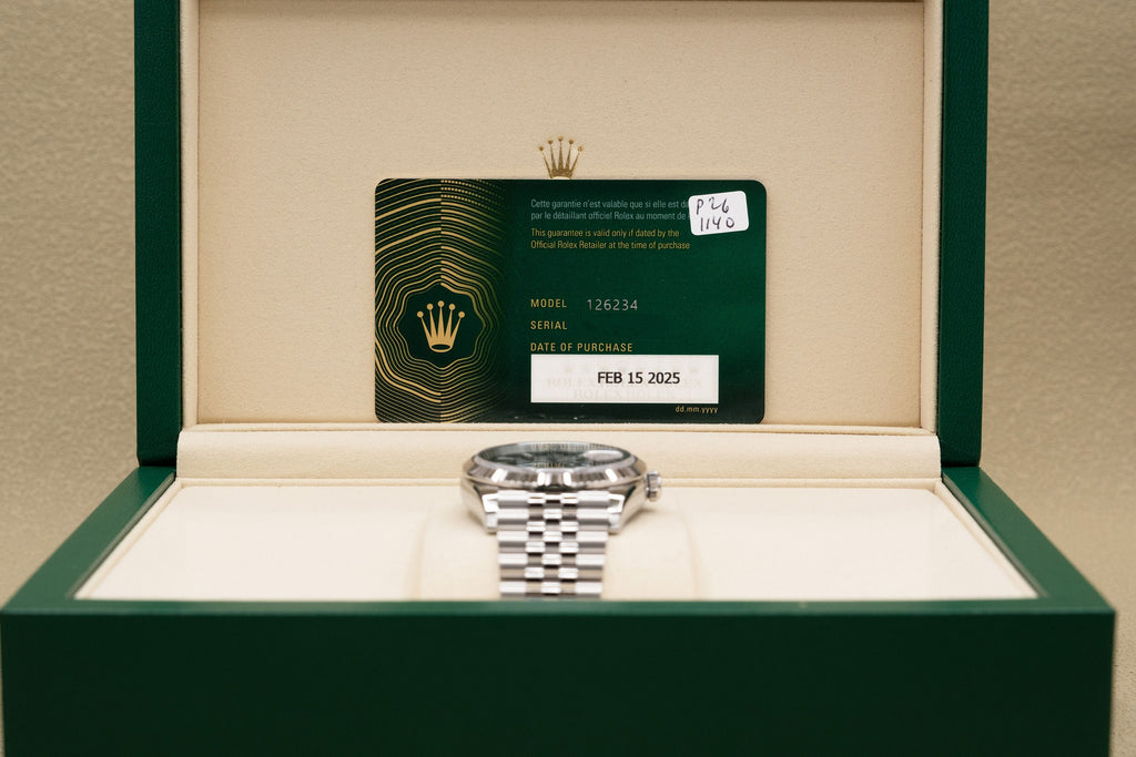 Rolex Datejust 36 Black Index Dial on Jubilee 126234 Complete 2025