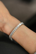 Exquisite Handcrafted Diamond Tennis Bracelet, 17ct B-17EM
