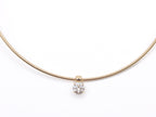 14K Yellow Gold Lab Round Diamond Solitaire Pendant 9.8ct N-151RD