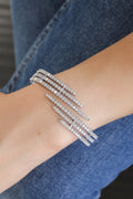 Elegant Diamond Bangles and Cuffs Bracelet, 5.47ct B-547BANG