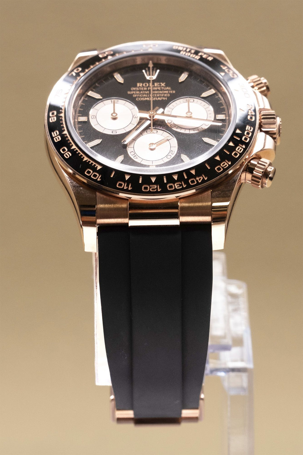 Rolex Daytona Black And Sundust Index Dial on Oysterflex 126515LN Complete 2024