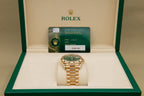 Rolex Day-Date 40 Green Roman Dial on President 228238 Complete 2026