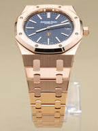 Audemars Piguet Royal Oak Extra-Thin Blue Dial on Bracelet 15202OR.OO.1240OR.01.A Card 2021