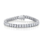 Diamond Tennis Necklace in 14K White Gold, 26.9ct B-1903