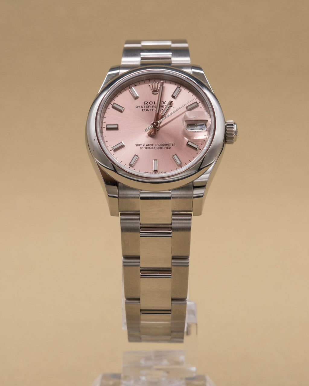 Rolex Datejust 31 Pink Index Dial on Oyster 278240 Complete 2026