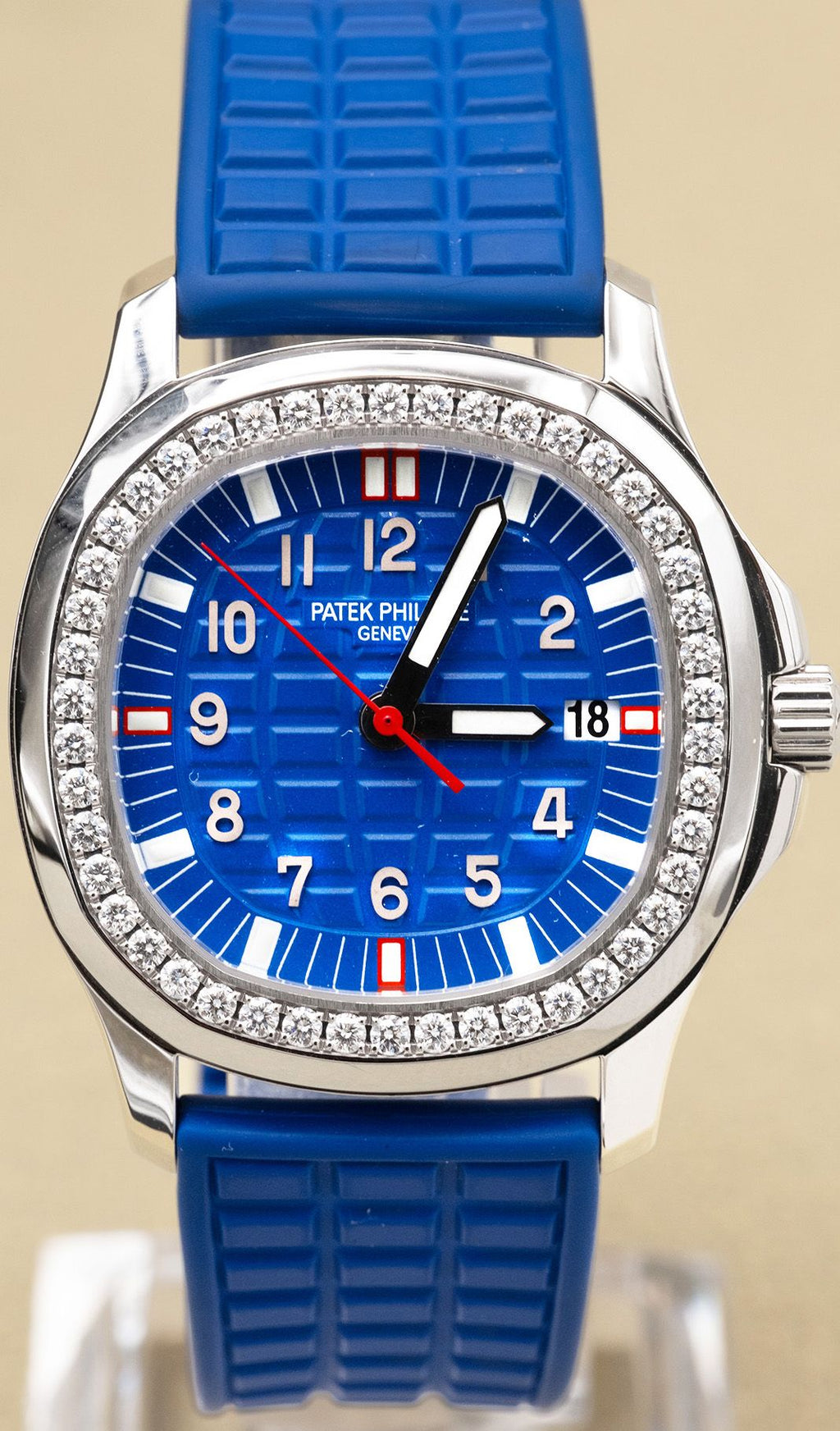 Patek Philippe Aquanaut Blue Dial on Blur Rubber Strap 5067A-014 Papers 2005