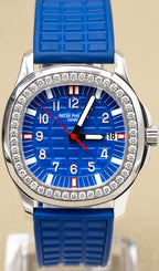 Patek Philippe Aquanaut Blue Dial on Blur Rubber Strap 5067A-014 Papers 2005