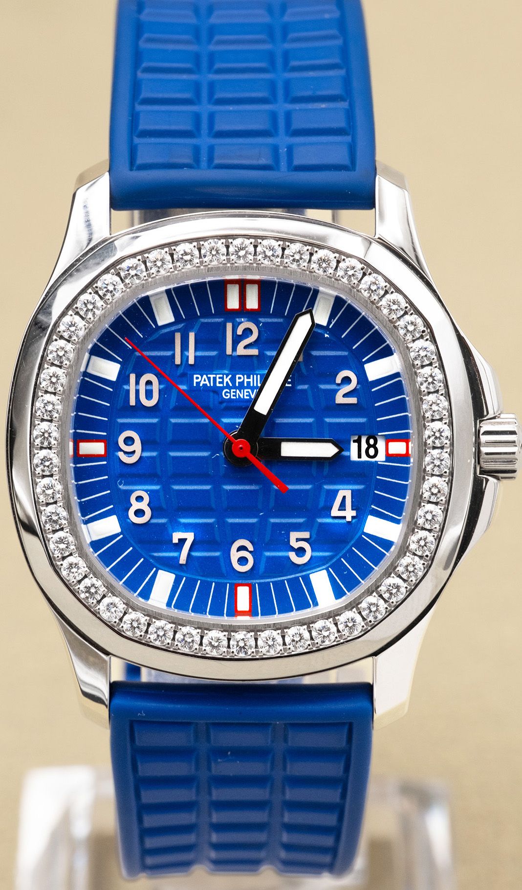 Patek Philippe Aquanaut Blue Dial on Blur Rubber Strap 5067A-014 Papers 2005