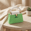 Louis Vuitton Taurillon Braided Capucines Mini in Vert Green