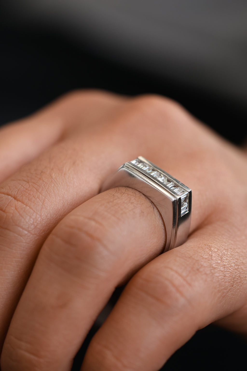 Men's Baguette Ring 1.44 cts.