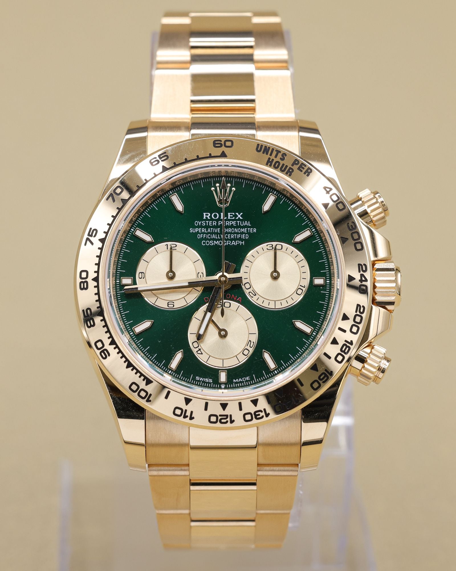Rolex Daytona Green with Champagne Subdials Dial on Oyster 126508 Complete 2026