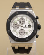 Audemars Piguet Royal Oak Offshore White Dial on Rubber Strap 25940SK.OO.D002CA.02.A 2010