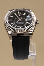 Rolex SkyDweller Black Index Dial on Oysterflex 336239 Complete 2024