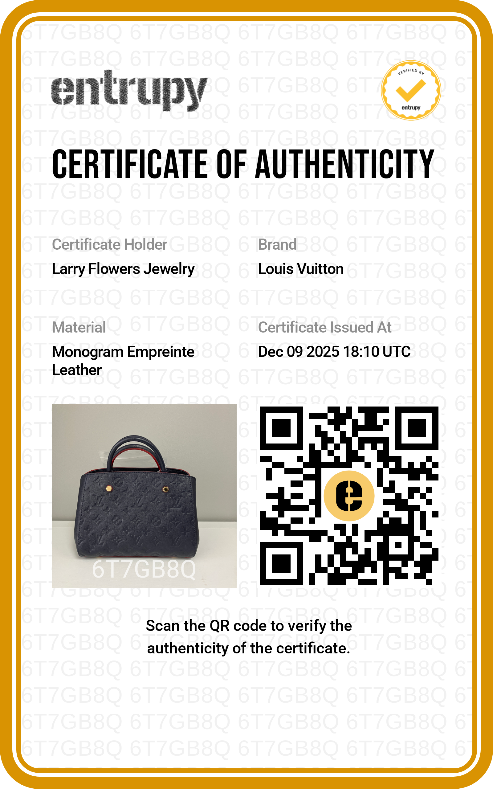Louis Vuitton Marine Rogue Monogram Empreinte Leather Montaigne BB Bag