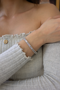 Elegant Diamond Tennis Bracelet Jewelry, 17.57ct B-1769